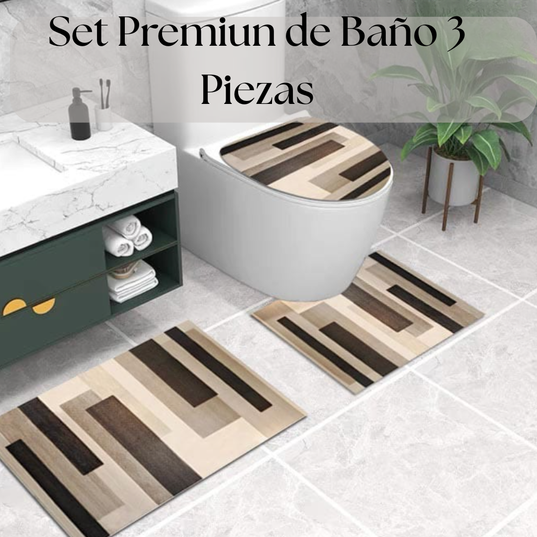 Set Premium 3 Piezas de Baño