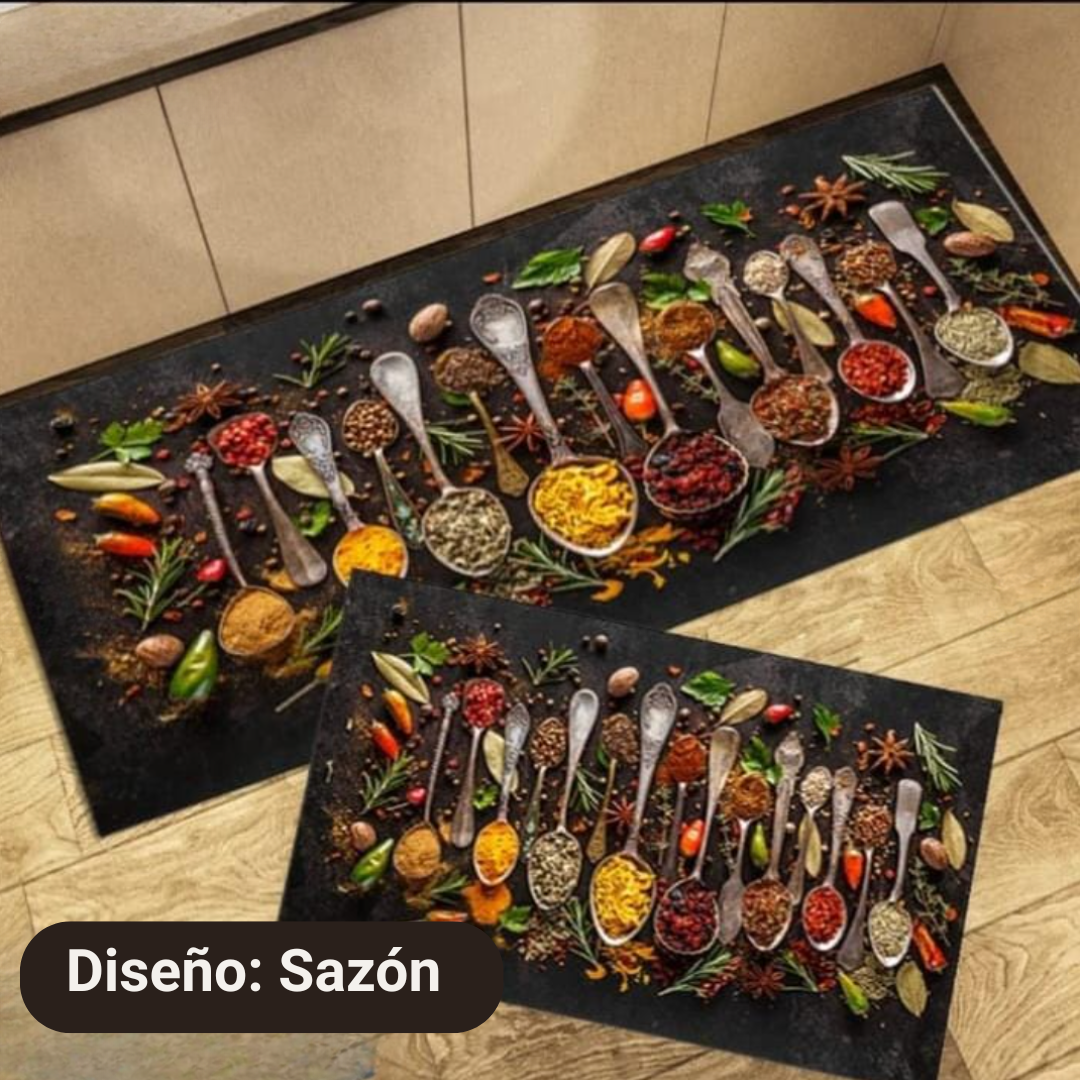 Set Alfombras para Cocina Antideslizantes