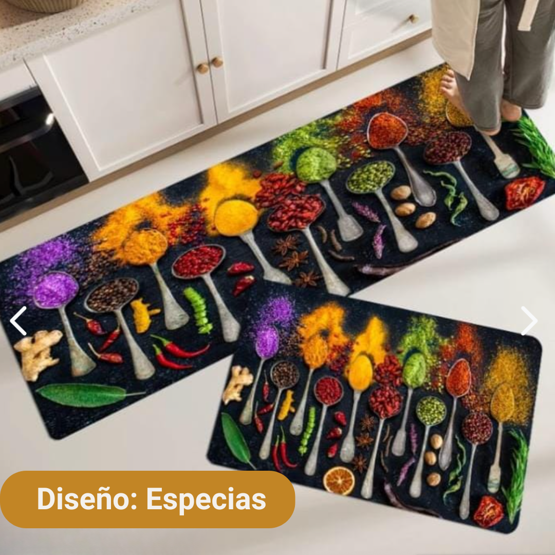 Set Alfombras para Cocina Antideslizantes