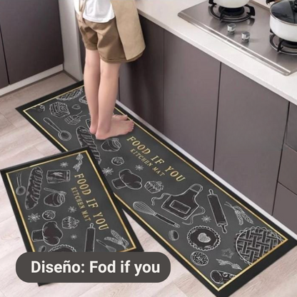 Set Alfombras para Cocina Antideslizantes