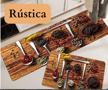 Set Alfombras para Cocina Absorbentes