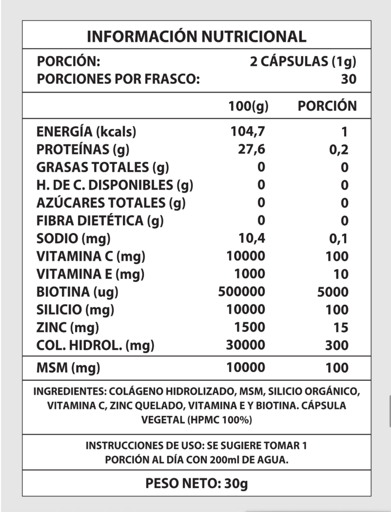 Biotina + Colágeno - Vidanova® Suples
