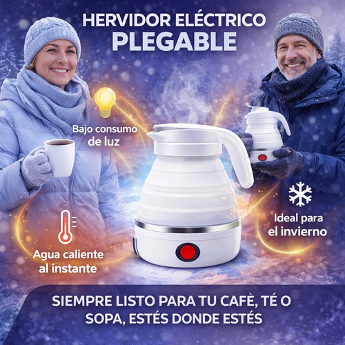 Hervidor eléctrico plegable — 600cc