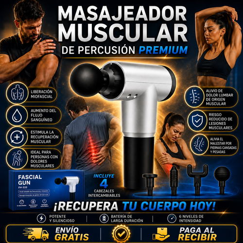 Masajeador Muscular de Percusion Premium